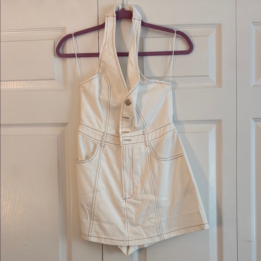 Elegant Cream Mini Dress